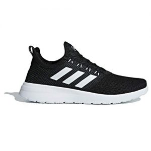 adidas Men's Lite Racer Reborn Running Shoe, Black/White/Grey