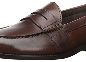 Nunn Bush Men Noah Penny Loafer Dress Casual Slip On Shoe, Brown, 12
