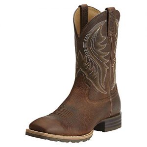 Ariat Men's Hybrid Rancher Western Boot, Brown Oiled Rowdy