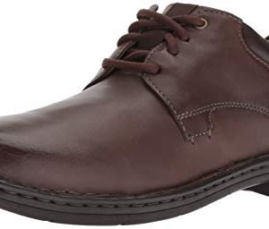 Clarks Men's Gadson Plain Oxford, Dark Brown Leather