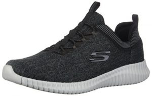 Skechers Elite Flex - Hartnell Black/Grey Mens Sneakers