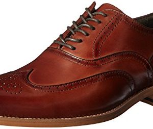 STACY ADAMS Men's Dunbar-Wingtip Oxford, Cognac, 10.5 M US
