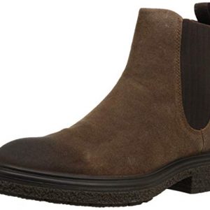 ECCO Men's CrepeTray Chelsea Boot, Cocoa Brown Suede