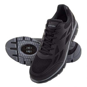 tommaso Milano Men's Commuter/Spin Bike Cycling Shoe - Black/Grey - 46