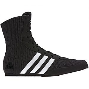 adidas Box Hog Mens Boxing Trainer Shoe Boot Black/White