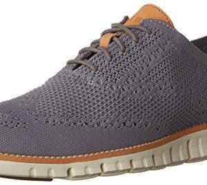 Cole Haan Men's Zerogrand Stitchlite Wingtip Oxford, Ironstone/Ivory
