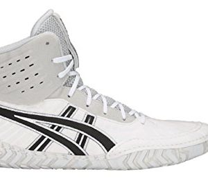 ASICS Aggressor 4 Men's Wrestling Shoes, White/Black