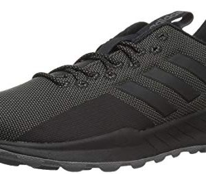 adidas Men's Questar Trail Running Shoe, Black/Black/Grey