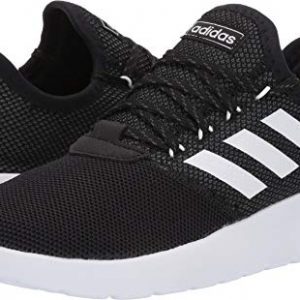 Adidas Men's Lite Racer Reborn Running Shoe, Black/White/Grey, 8.5 M US
