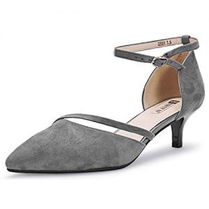 IDIFU Women's IN2 Maxine Sequins Mid Kitten Heels Closed Pointed