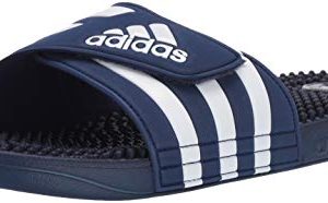 adidas Adissage, White/Dark Blue