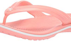 Crocs Crocband Flip Flop, melon/white, 8 US Men/ 10 US Women M US