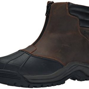 Propet Men's Blizzard Mid Zip-M, Brown/Black