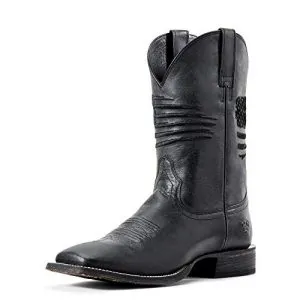ARIAT Men's Circuit Patriot Western Boot Black Carbon