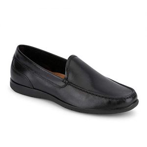Dockers Men's Lindon Loafer – Classic Black Slip-On Loafers with Genuine Leather and Memory Foam for Comfort.