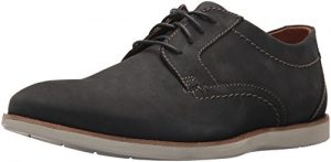 CLARKS Men's Raharto Plain Oxford, Blue Nubuck