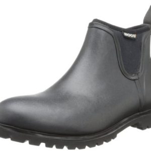 Bogs Men's Carson Low Waterproof Rain Boot, Black