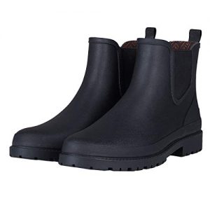 UNICARE Men's Chelsea Rain Boots Waterproof Slip on Shoes Nonslip
