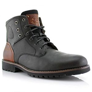 Polar Fox Homer Mens Casual Work Lace Up Classic Motorcycle Combat Boots