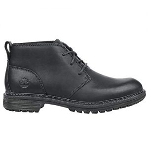 Timberland Men's Logan Bay Chukka Boot, Black Full Grain Leather