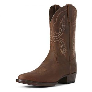 ARIAT Men's Bar Sour Western Boot Distressed Brown Size 10.5 Ee/Wide Us
