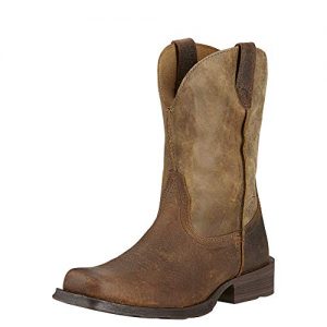 Ariat Men's Rambler Wide Square Toe Western Cowboy Boot, Earth/Brown Bomber, 9.5 M US