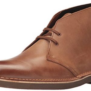 CLARKS Men's Bushacre 2 Chukka Boot, Dark tan Leather