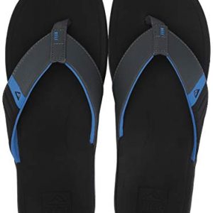 REEF Men's Ortho-Bounce Sport Sandal, Black/Blue