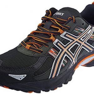 ASICS Men's Gel Venture 5 Running Shoe (12 D(M) US, Black/Shocking Orange/Duffel Bag)