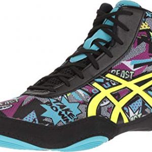 ASICS Men's JB Elite V2.0 Wrestling Shoe, Comic/Flash Yellow/Blue Alt