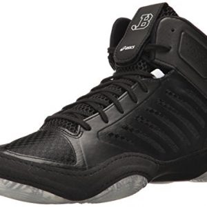 ASICS Mens JB Elite III Wrestling Shoe, Black/White