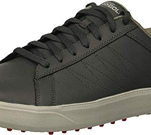 Skechers Men's Drive 4 Golf Shoe, Charcoal/red