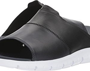 Cole Haan Men's Zerogrand Slide Sandal, Black LTHR/Marine Blue/Optic White, 8