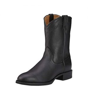 Ariat Men's Heritage Roper Western Cowboy Boot, Black, 10 M US