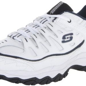 Skechers Men's Fit Reprint Oxford,White/Navy
