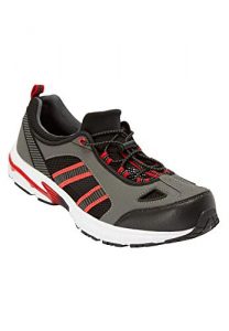 KingSize Men's Big & Tall Toggle Water Shoe, Gunmetal Blaze Red