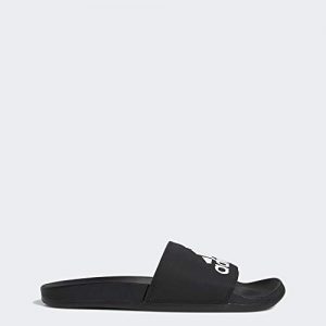 adidas Men's Adilette Comfort Sandal, White/Grey
