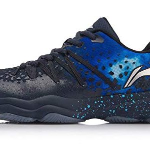 LI-NING Nebula Badminton Shoes Men Wearable Anti-Slippery Lining Fitness Sport Shoes Sneakers Blue AYTN035 US 10.5