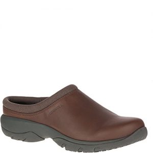 Merrell Men's Encore REXTON Leather AC+ Clog, Dark Earth