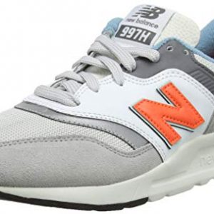 New Balance Men's Sneaker, RAIN Cloud/Dark Mango