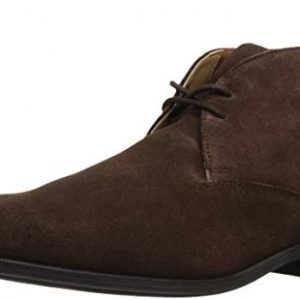 CLARKS Men's Gilman Mid Fashion Boot, Dark Brown Suede, 085 M US