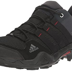 adidas outdoor Men's AX2 Hiking Shoe, Dark Shale/Black/Light Scarlet, 10.5 M US
