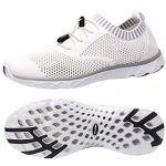 ALEADER Men's Adventure Aquatic Water Shoes White/Gray