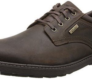 Rockport Men's Storm Surge Water Proof Plain Toe Oxford Tan