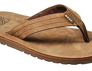 Reef Men's Sandal Voyage LE | Premium Real Leather Flip Flops