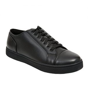 Deer Stags Men's Station Slip-Resistant Black Utility Oxford