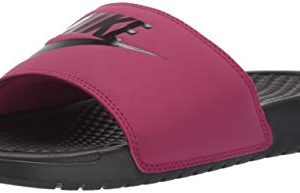Nike Women's Benassi Just Do It Sandal, True Berry/Burgundy