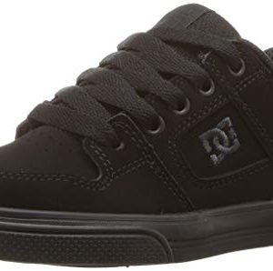 DC Pure Elastic Skate Shoe, Black