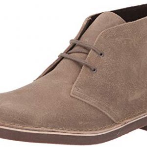 CLARKS Men's Bushacre 2 Chukka Boot, Taupe Distressed Suede