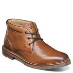 Florsheim Mens Estabrook Plain Toe Chukka Cognac Tumbled Boot